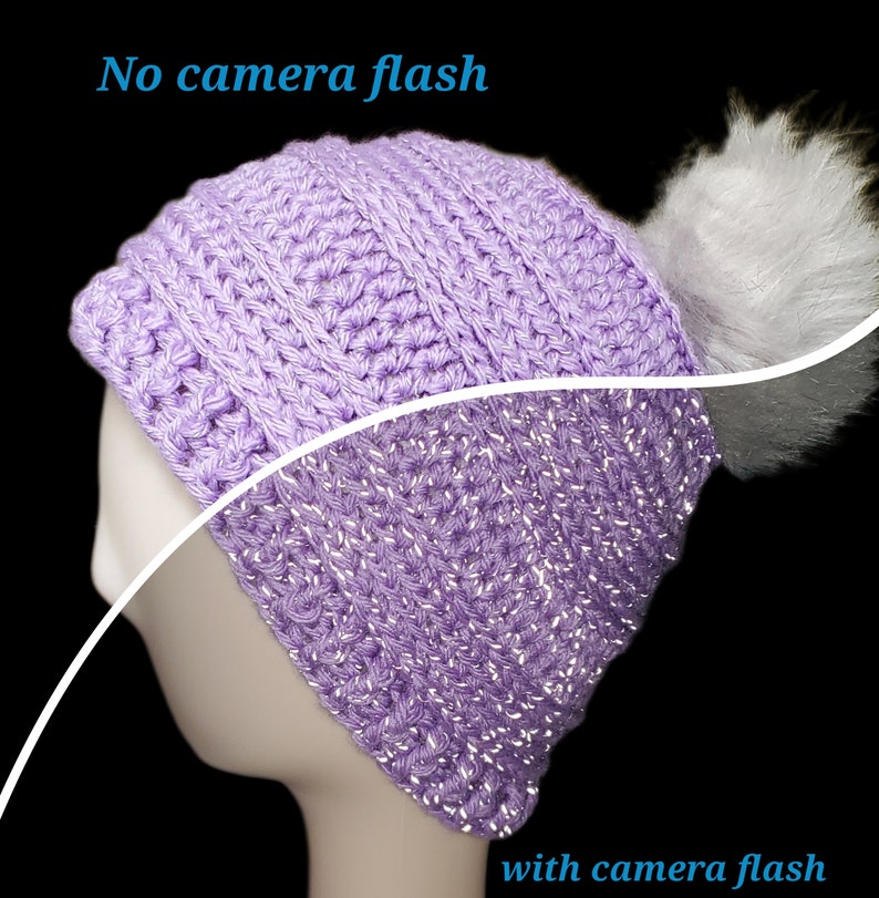 Purple Reflective Beanie comparison
